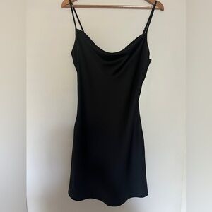 Little black slip dress
